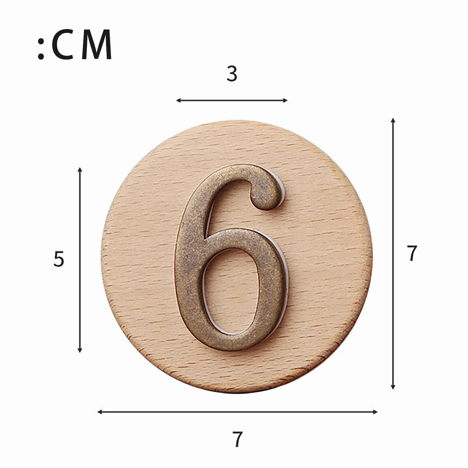Magnetic Wooden Table Number Signs