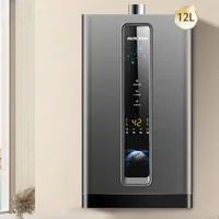 เครื่องทำน้ำอุ่นแก๊ส AUX 12L สำหรับใช้ในบ้าน, ระบบควบคุมการไหลของน้ำด้วย AI, ระบบควบคุมอุณหภูมิแบบเซอร์โว, ประหยัดพลังงาน 1