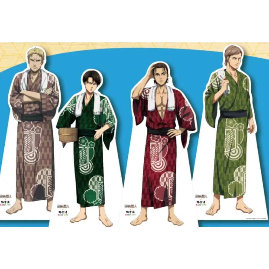 Anime Levi Ackerman Action Figure Doll Eren Jaeger Erwin Smith Supporto In Acrilico Modello Piatto Accappatoio Giocattolo Cosplay Per Regalo