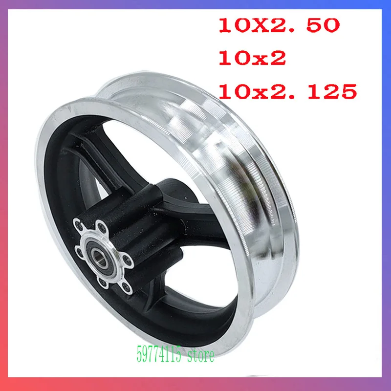 10 Inch Electric Scooter Wheel Hub 10 Inch Aluminum Alloy Wheel Rims 10x2 10x2.125 10x2.50 10x2.25 10x70-6.5 Tires Rims