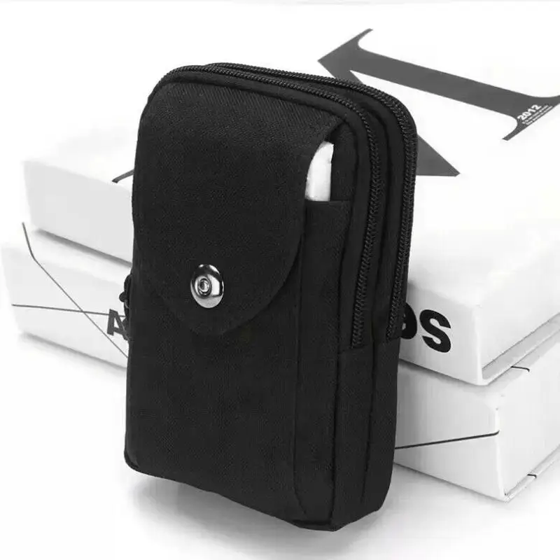 Oxford Taille Packs Vintage Outdoor 6,5 zoll Sport Handy Tasche Männer Tragen Gürtel Taille Tasche Mini Brust Tasche Für junge Umhängetasche – Detail 4