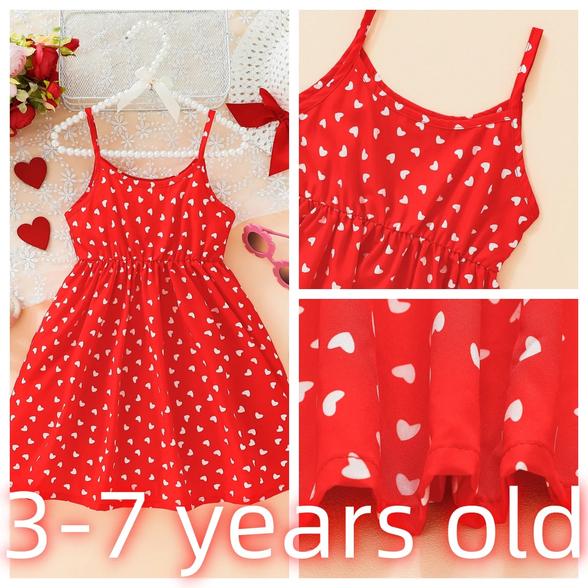 Red/Purple Child 6X-7 Skate Dress main image 1