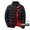 2024 HOYT Archery Huntinger Bows Men New Autumn and Winter Printing Stand Collar Breathable Cotton-padded Jacket Warm Coats Tops 3