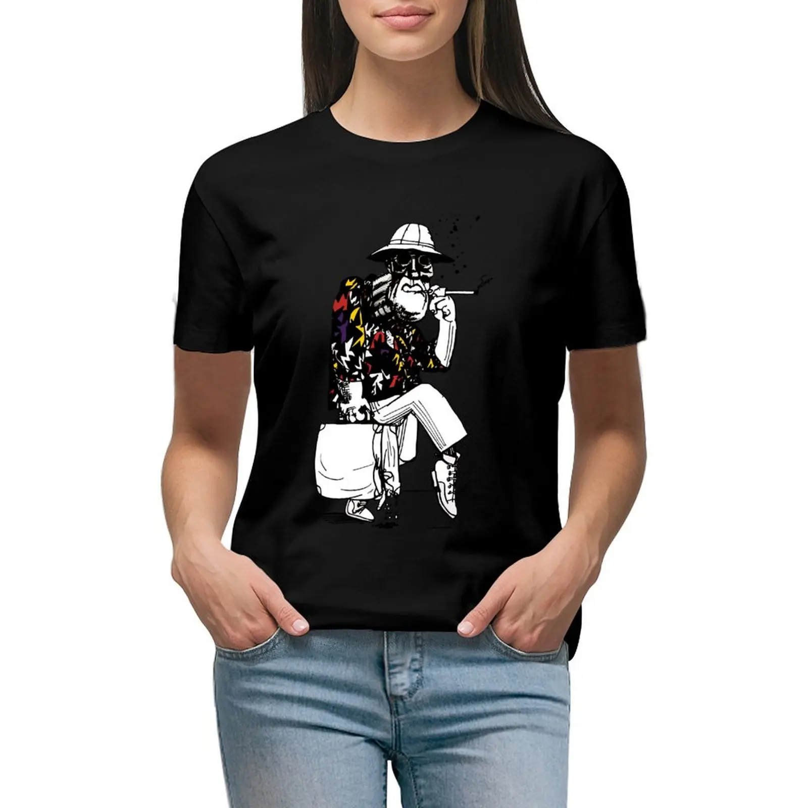 

Why You Really Fear And Loathing In Las Vegas Vintage Style Arts T-Shirt plus size tops animal prinfor plain t shirts for Women
