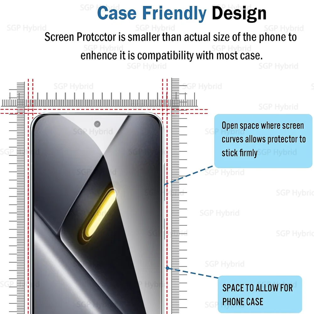 Premium Tempered Glass Screen Protector, 2-Pack