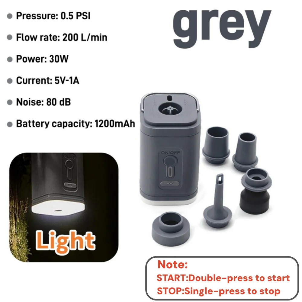 ตัวเลือกสินค้า ปั๊มลมพกพา USB 3-in-1 สูบ/ปล่อยลมได้ทุกที่