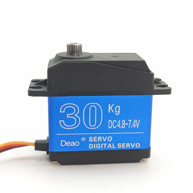 Waterproof 20KG 25KG 30KG 35KG Servo 180 Degree 270 Degree Large Torque Digital Servo Metal Gears 25T Servo Arm For RC Car Truck