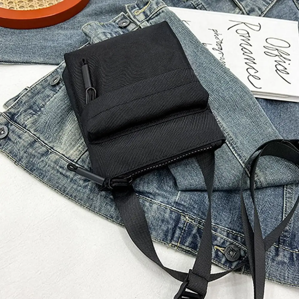 Frauen Männer Nylon Umhängetasche Mode Freizeit einfarbig wasserdichte Umhängetasche Umhängetaschen Outdoor-Sport Handy-Tasche – Detail 7
