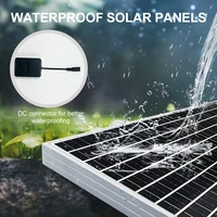 Panneau solaire Mono 50W-500W, Module PV 18V à haute efficacité, générateur solaire pour maison/Camping hors réseau avec prise cc 3