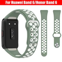 Soft Silicone Sport Band Strap for Huawei Band 6 Smart Wristband Bracelet Replacement Strap for Huawei Watchband 6 Honor Band 6 1