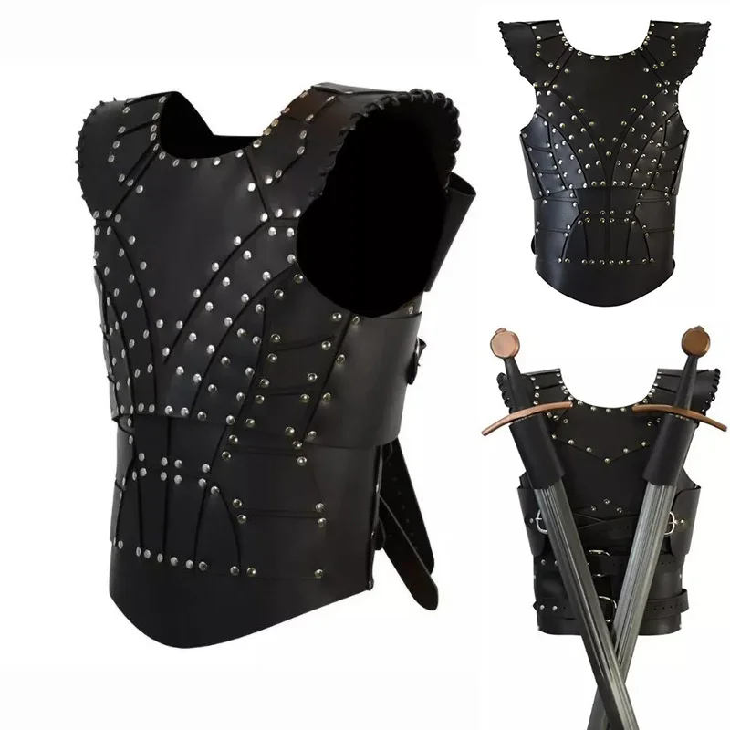 Medieval Viking Knight Assassin Leather Cuirass Body Chest Armor