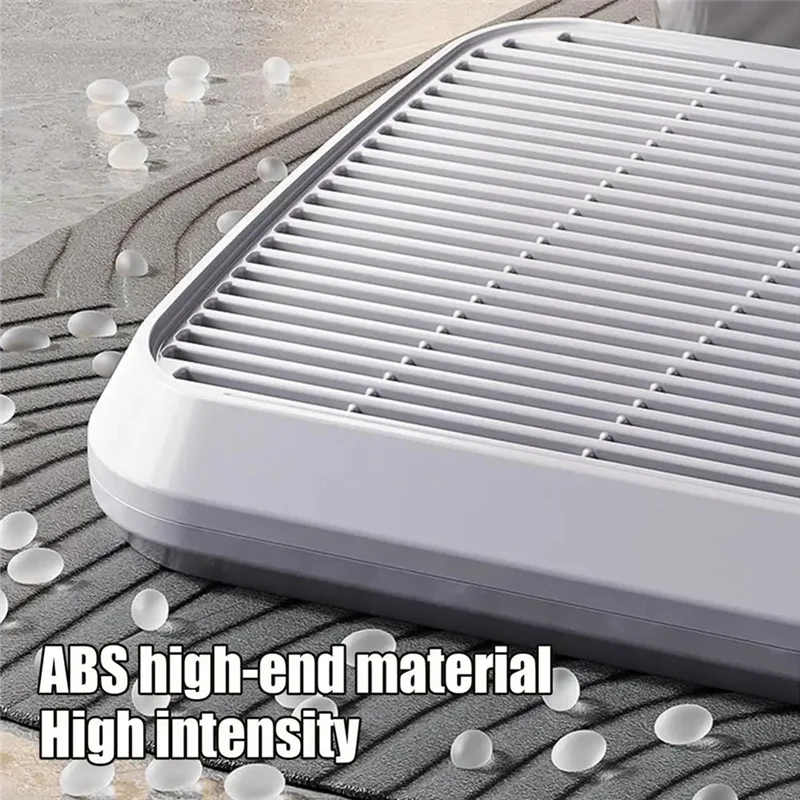 AAAN-추적 방지 트래퍼 트레이 고양이 화장실 스텝 고양이 모래 캐쳐 램프 박스 필터 기능 포함 미끄럼 방지 이중 레이어 디자인