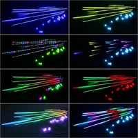 10/14/18/22 in 1 Led Car Ambient Lights 213 64 Color RGB Symphony Streamer Bluetooth Rainbow Acrylic Strips Atmosphere Lamp Kit - Image 6