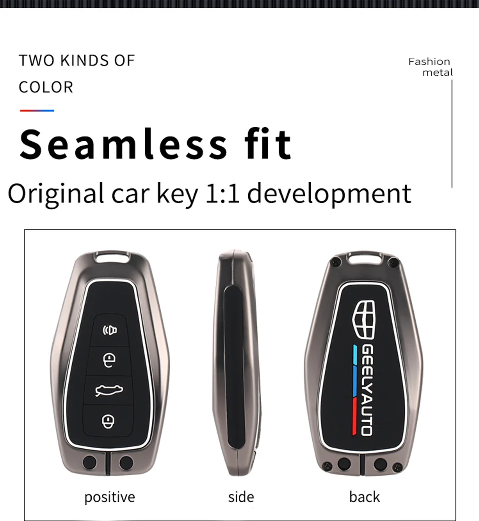 Custodia per portachiavi per auto custodia per Shell Set per Geely Coolray X6 Emgrand Global Hawk GX7 accessori remoti portachiavi per lo Styling dell'auto - S5be0634104bf483d91858a763b4d6b5a6