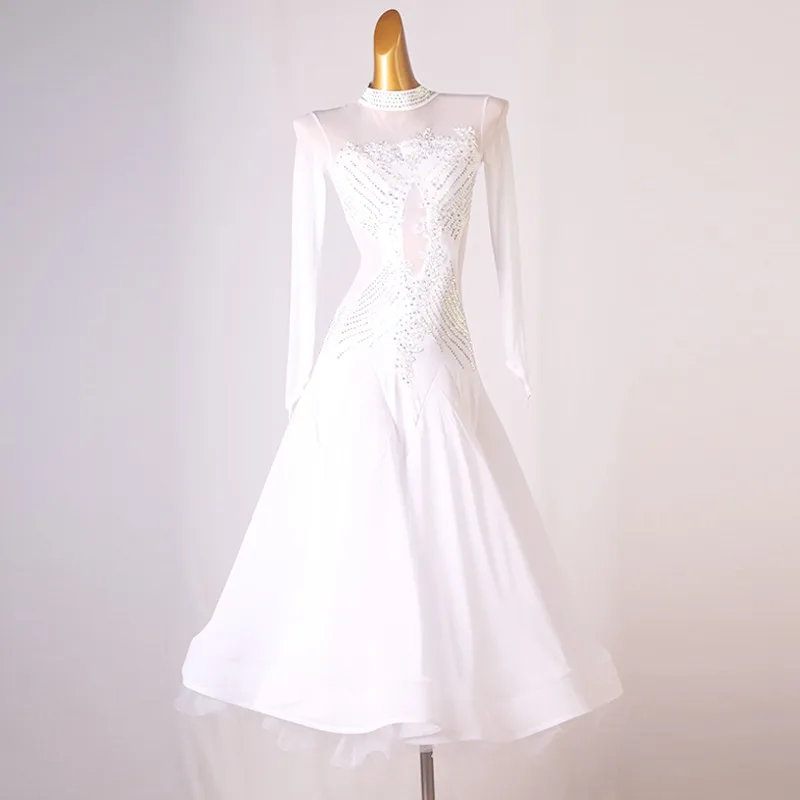 New Standard Ballroom Dance Dress Women Latin Skirt Performance Clothes Stage Costume Girls Competition Piece Modern Outfit