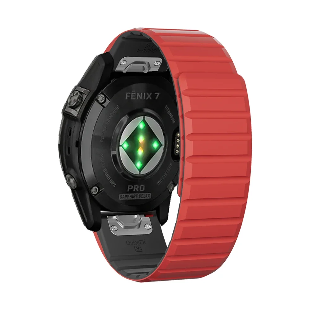 Magnetic Silicone Quick Fit Strap for Smartwatches (22/26mm)