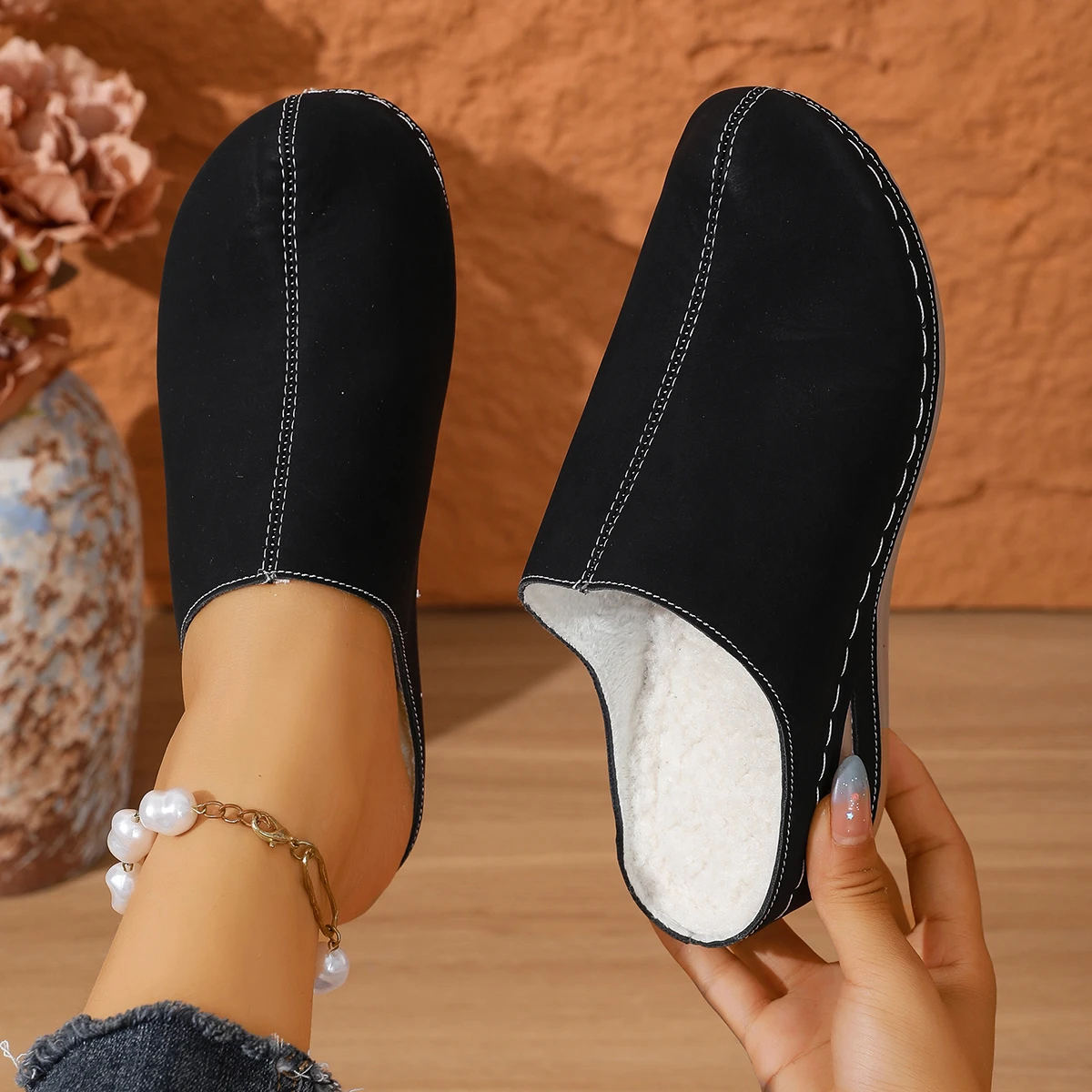 Retro Aushöhlen Dicken Absätzen Sandalen Frauen Sommer Leichte High Heels Hausschuhe Frau Plus Größe Outdoor Plattform Sandalen 43 – Detail 13