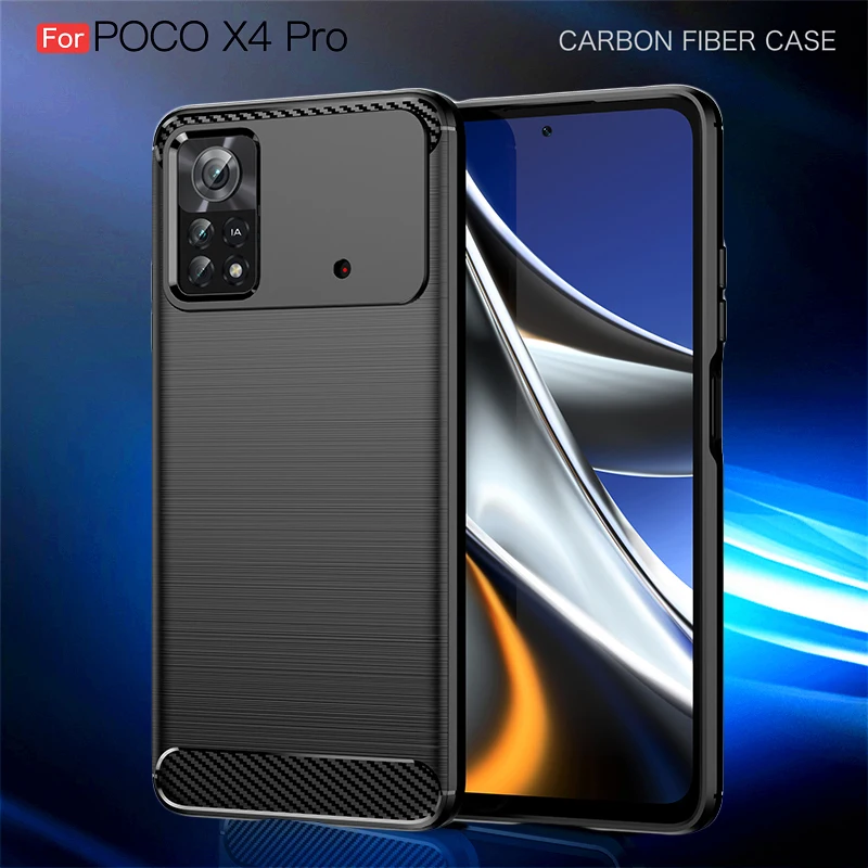 Per Xiaomi Poco X3 Custodia Nfc Xiaomi Poco M3 Custodia Protettiva In Silicone Antiurto In Fibra Di Carbonio Per Xiaomi Poco M3 Xiaomi Poco F2 Pro