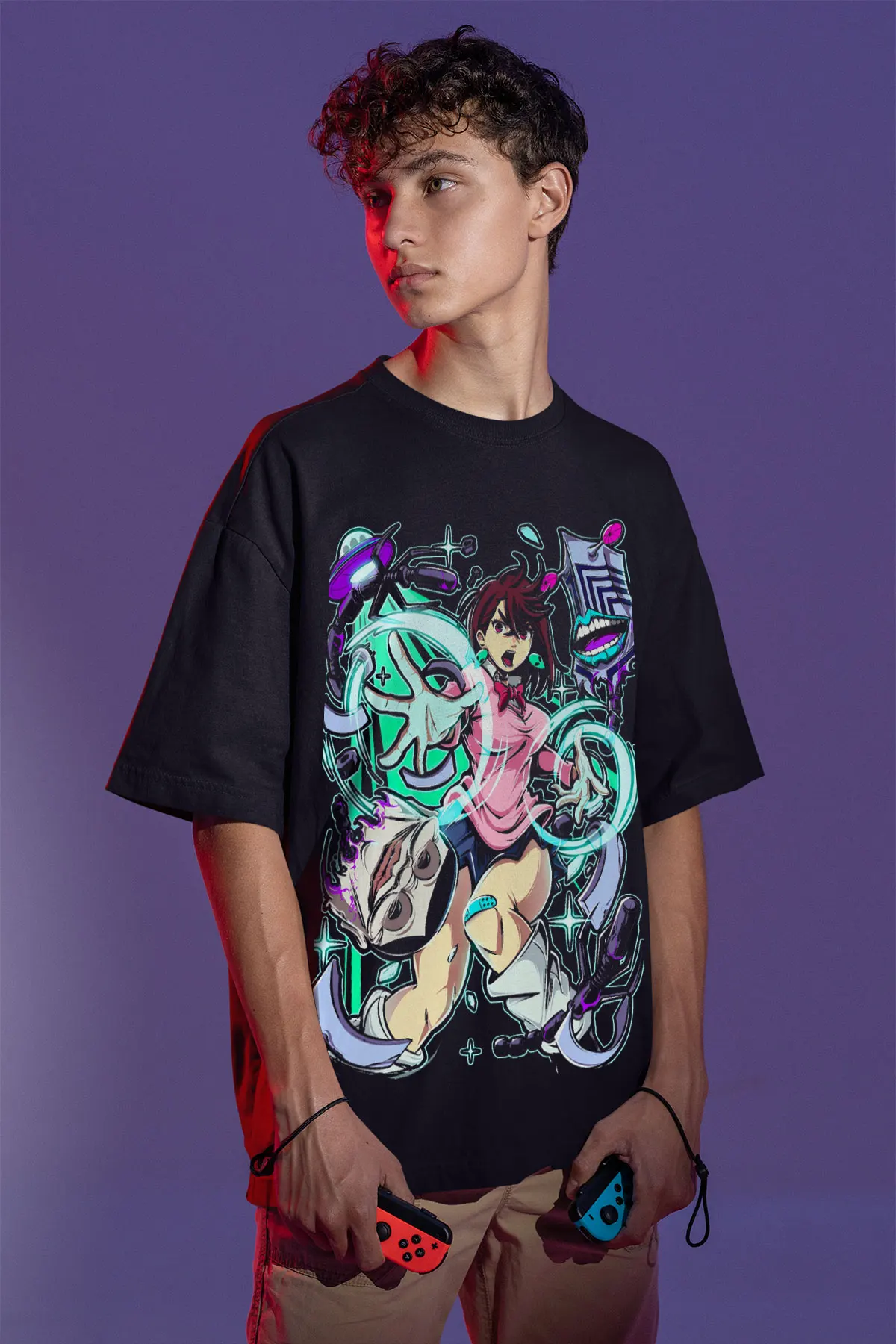 Dandadan Anime Gift T-Shirt Featuring Momo Ayase and Okarun - All Sizes Available