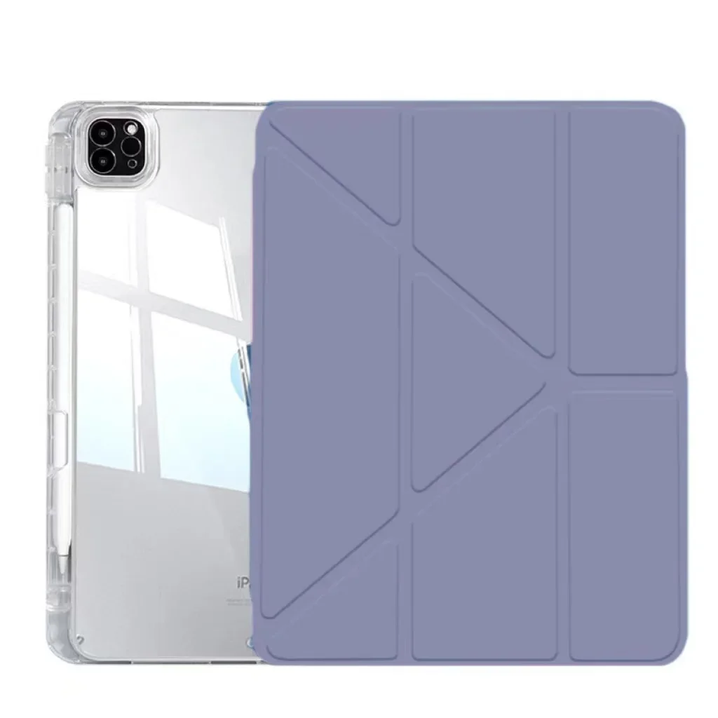 Universal Clear Case with Pencil Holder for iPad and Tablet Protection