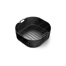 Enhanced Silicone Air Fryer Baking Tray - Large 23cm, 9 - Inch Square Liners (1pcs)