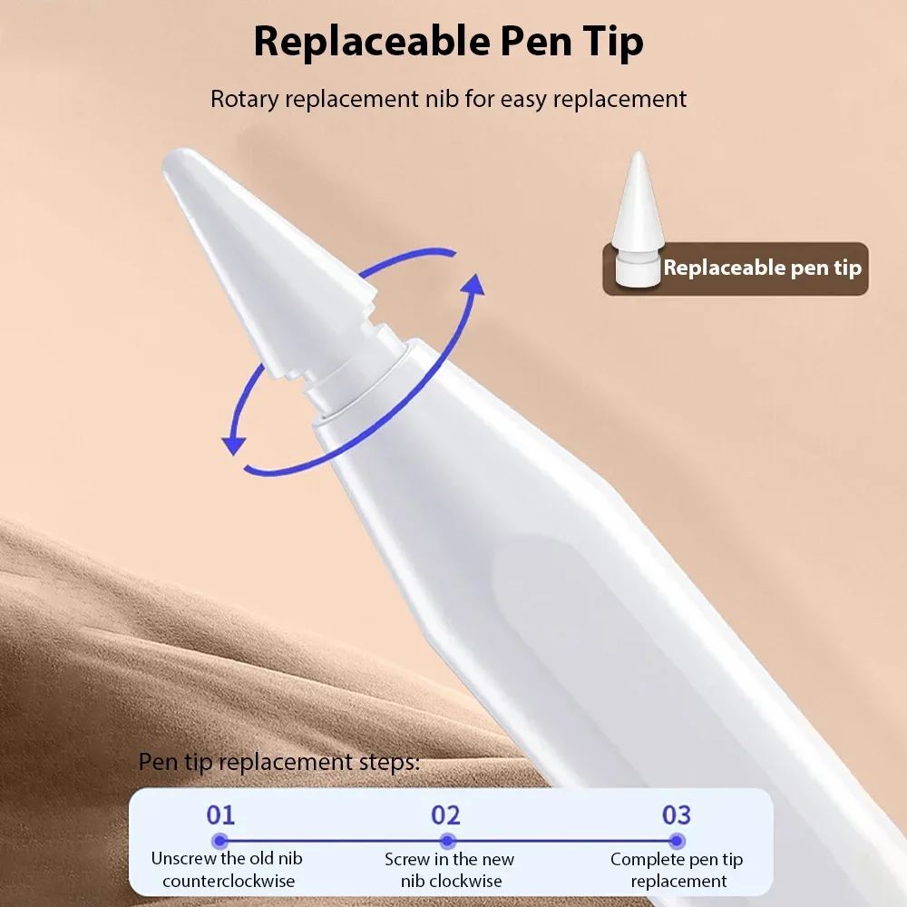 Universal Stylus Pen For Huawei Redmi Android Tablet Phone For Samsung Galaxy Tab A9 A9+ S9 S8 Rechargeable Tilt Sensitivity Pen 5