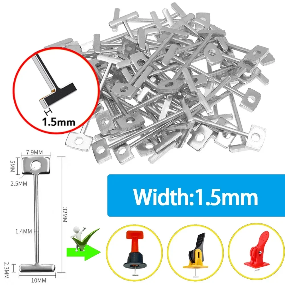 Tile Spacers Tile Leveling Clips Tile Leveling Tools Yellow Tile Leveling System Clips Floor Ceramic Porcelain Tile Levelers Spacers Set Kit for Laying Wall Construction Tools
