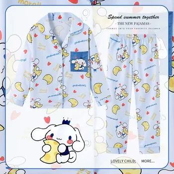2pcs Kid's Cinnamorolls Pajamas, Long Sleeve Top & Pants Set, Kuromis Print Loungewear, Comfy Casual Set, Girl's Clothes 2