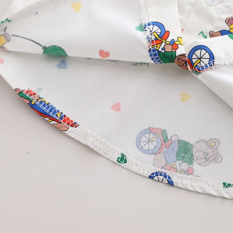 HoneyCherry Summer Boy's Cartoon Short-sleeved Shirt New Casual Shirt Boys Clothes