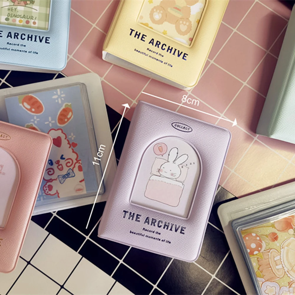 Kpop 카드 홀더 3 인치 창 모양 Openwork 사진 앨범 Instax 미니 인스턴트 그림 케이스 엽서 스타 스토리지 수집 도서