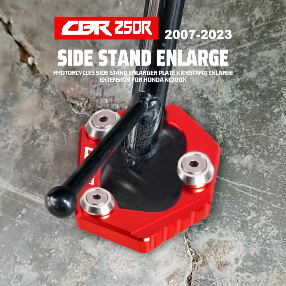 

Motorcycle FOR HONDA CBR250R CBR 250R 2011-2015 2014 2013 2012 Kickstand Foot Pad Side Stand Enlarge Sled Sidestand CBR 250 R