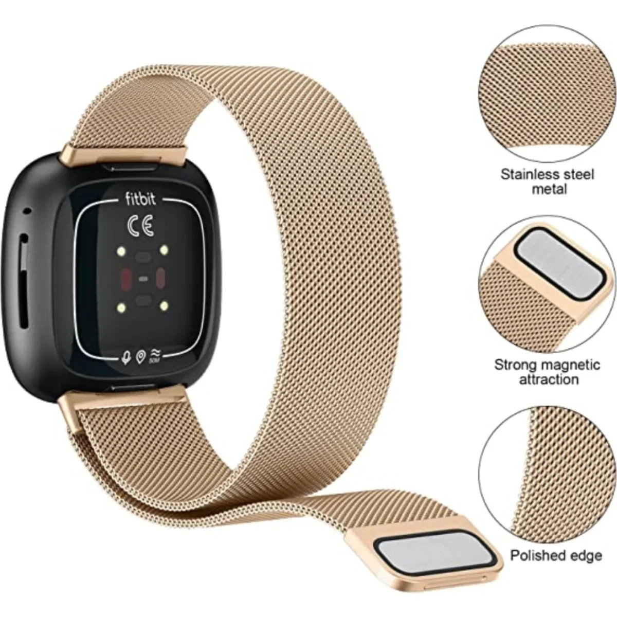 Milanese Magnetic Loop Stainless Steel Wristband Replacement Bracelet