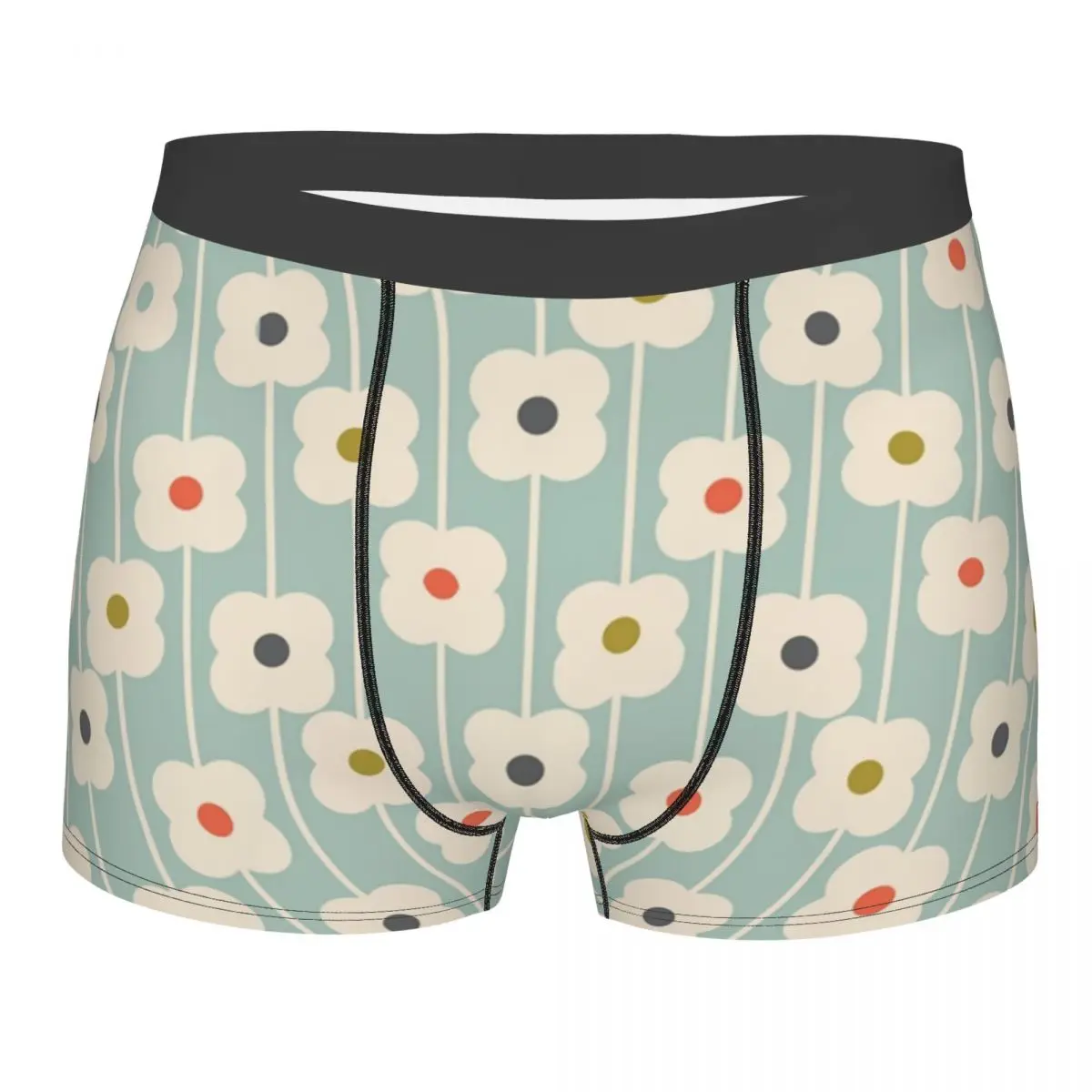 

Cool Orla Kiely Abacus Flowers Boxers Shorts Underpants Male Stretch Scandinavian Pattern Briefs Underwear