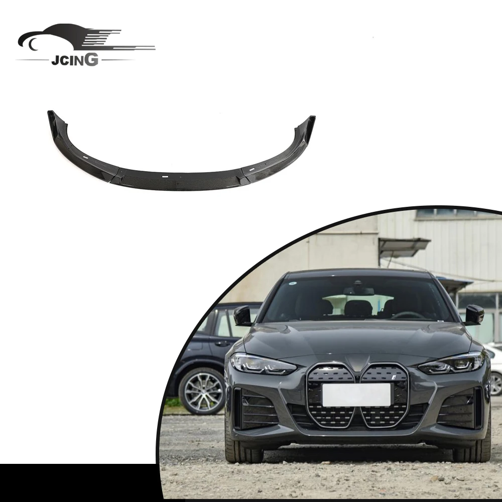 

Jcsportline REAL CARBON FIBER Front Bumper Lip Spoiler For BMWs I4 M50 M Sport G26 440i 21-22