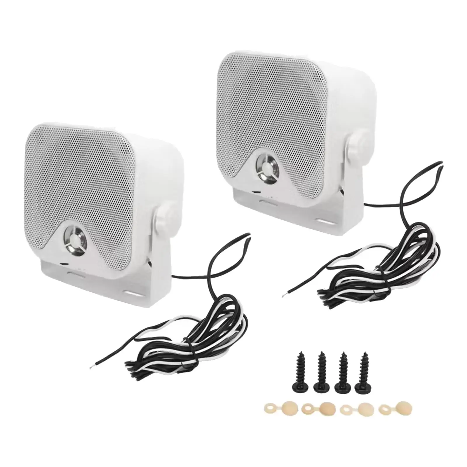 2x Marine Waterproof Speakers Waterproof for Motorcycles Indoor Boats