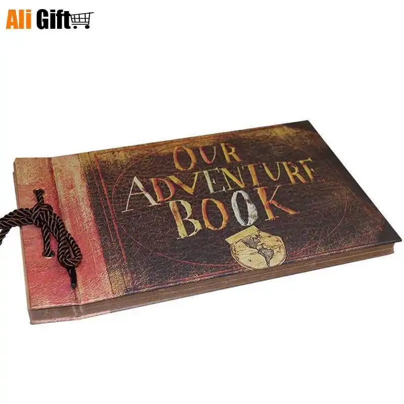 Carta Vintage 20 Pagine 40 Fogli Di Carta Kraft Faccia Il Nostro Album My Adventure Book Album Fatto A Mano Pixar Fai Da Te Foto Stick Scrapbook