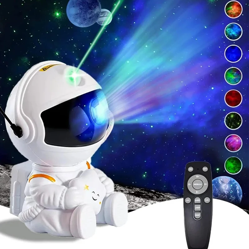 

Galaxy Star Projector LED Night Light Starry Sky Astronaut Porjectors Lamp For Decoration Bedroom Home Decorative Children Gifts