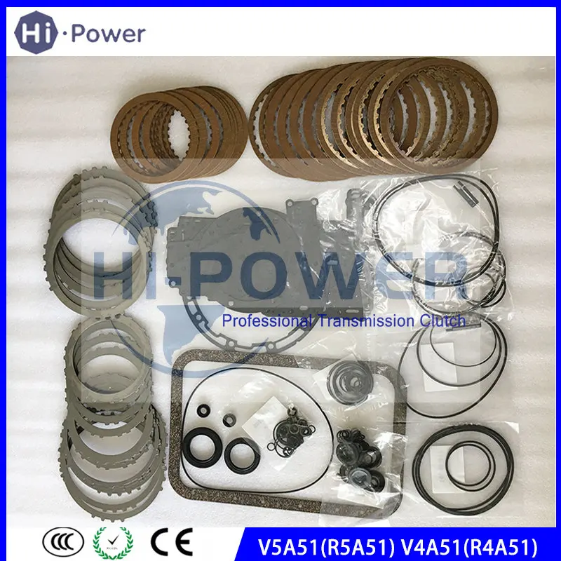 F5A51 V5A51 R5A51 Transmission Master Rebuild kit Friction Steel Disc Plates For Mitsubishi