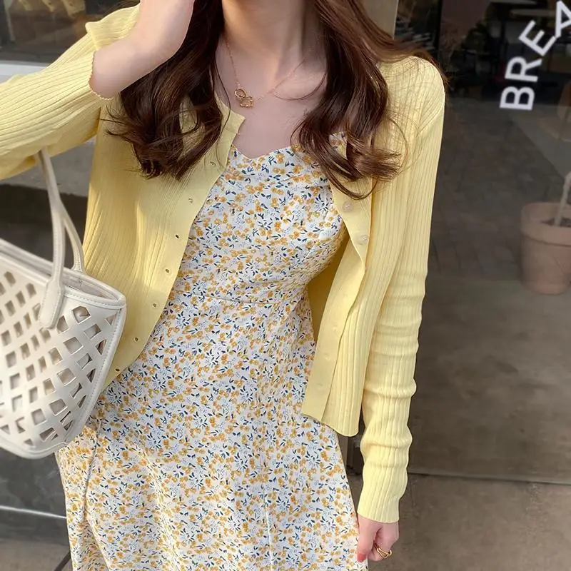 2024 New Summer Elegant Fashion Solid Color Women's Shirt Retro Korean Style Loose Sweet Button Open Stitch Long Sleeve Y2K Tops