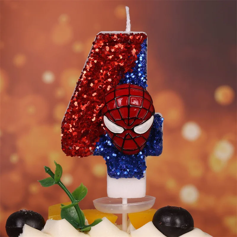 1pcs Number 0 1 2 3 4 5 6 7 8 9 cake candles Boy Birthday Children's Candle Cake Decoration Gothic Decor Party Memories Candle