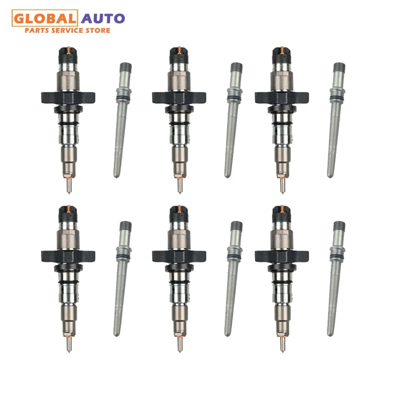 

6PCS 0445120208 0445120255 Diesel Fuel Injectors Set 0445120238 for 04-09 Dodge Ram Cummins 5.9L Replace