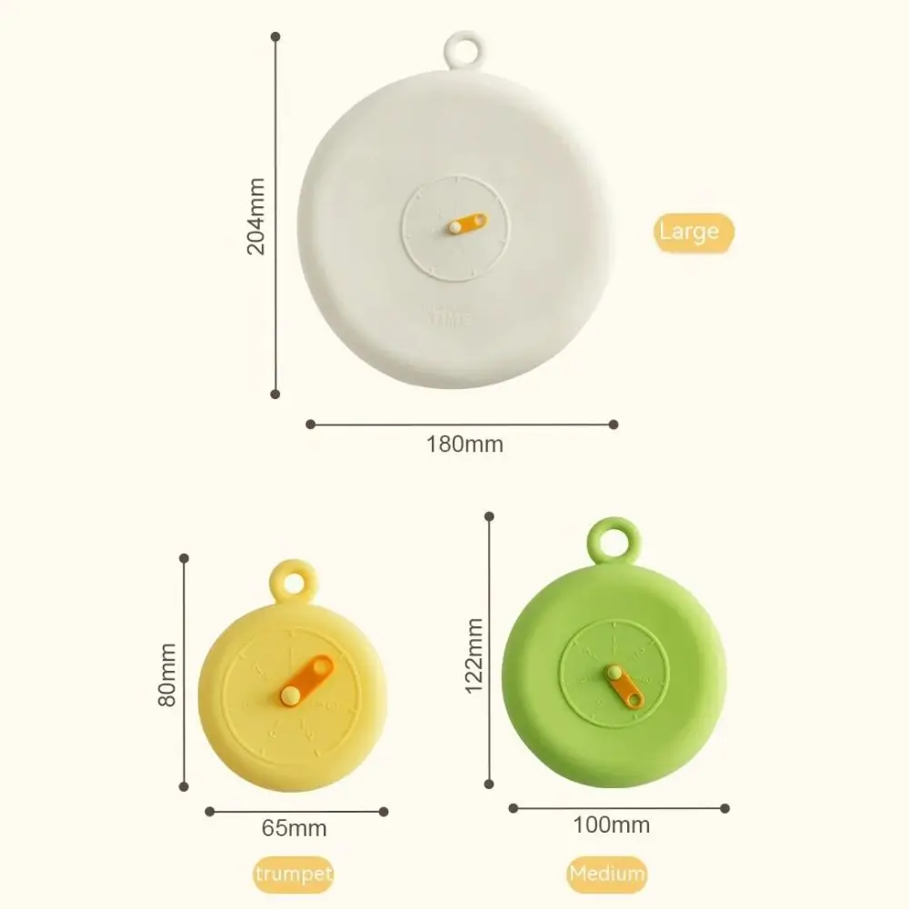 Stretchable Silicone Food Sealing Lid Time Recording Reusable Sealing Cover High-temperature Adjustable Silicone Caps Fruit
