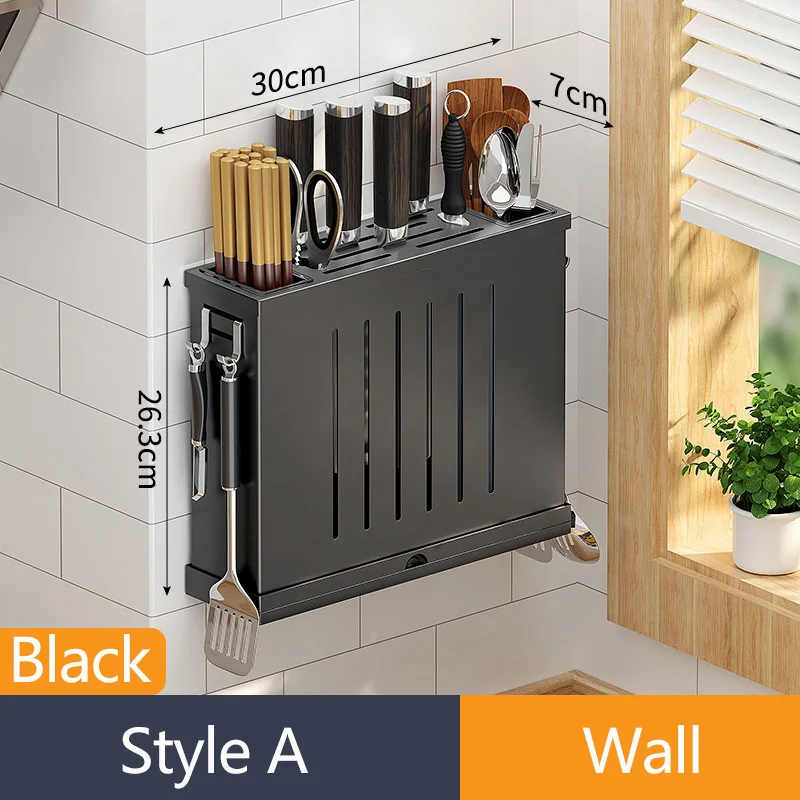 Kitchen Storage Knife Holder Cream Style High Appearance Cutting Board  Integrated Block Chopsticks and Cutting Tool Storage Rack - AliExpress