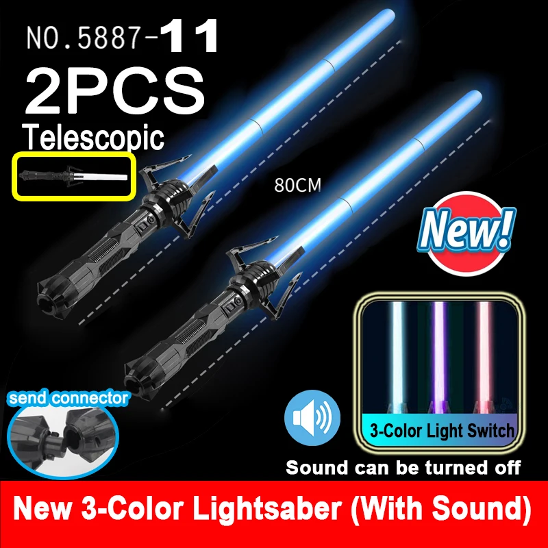 Power Rangers JONEG Toys For 3-8 Year Old Kids Boys: 2 Pcs Lightsaber Light Sabers For Kids Gifts For 3 4 5 6 7 8 Years Old Boy Girls Birthday Toy For Kid Toddlers Lego Star Wars
