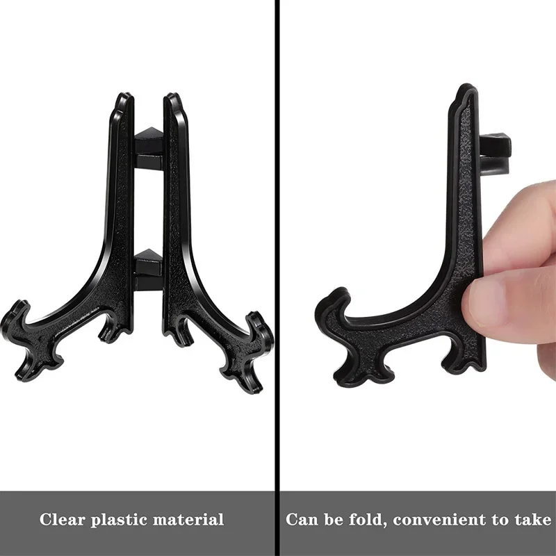 10PCS Portable Easels Plate Holders 2/3/4 Inch Picture Frame Weddings Photo Display Stand Dish Rack Home Decor Storage Rack - 5