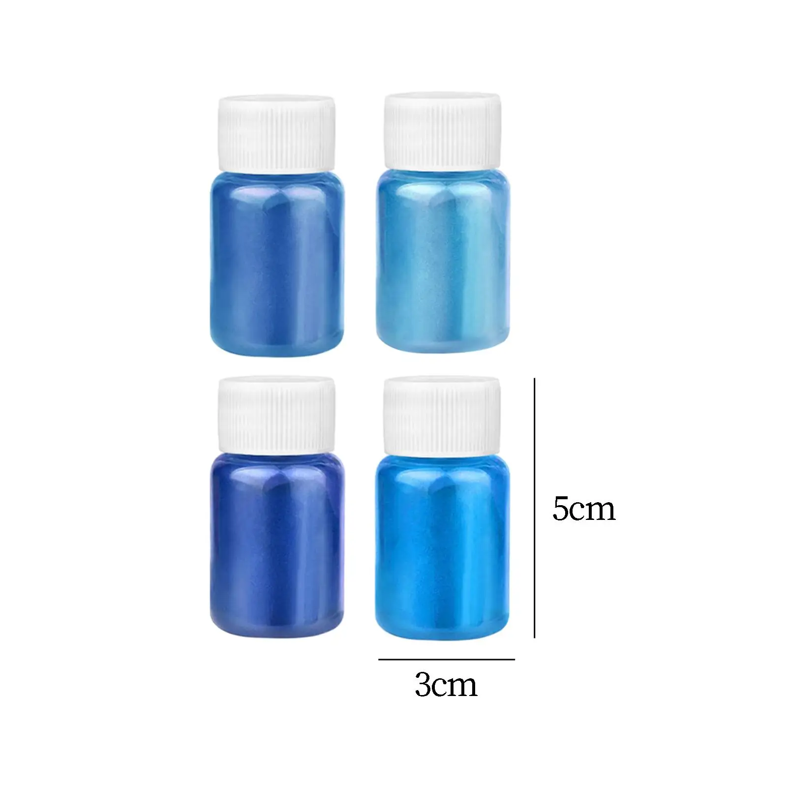 4Pcs 진주 빛 운모 가루 에폭시 수지 염료 4 색 쉬머 글리터 파우더 DIY 양초 만들기 비누 만들기 페인트 쥬얼리