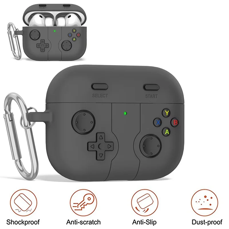 Cute Cartoon Gamepad Silicone Shockproof Headphone Protection Case