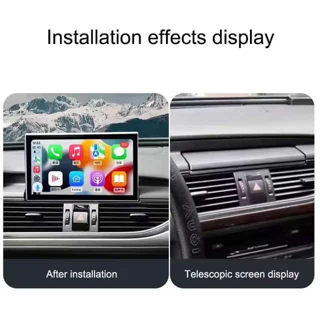9 inch Wireless CarPlay Android Auto Multimedia Player For Audi A6 C7 A7 2012-2018 4G 8+128GB Touch Screen GPS BT Navi Car radio 2