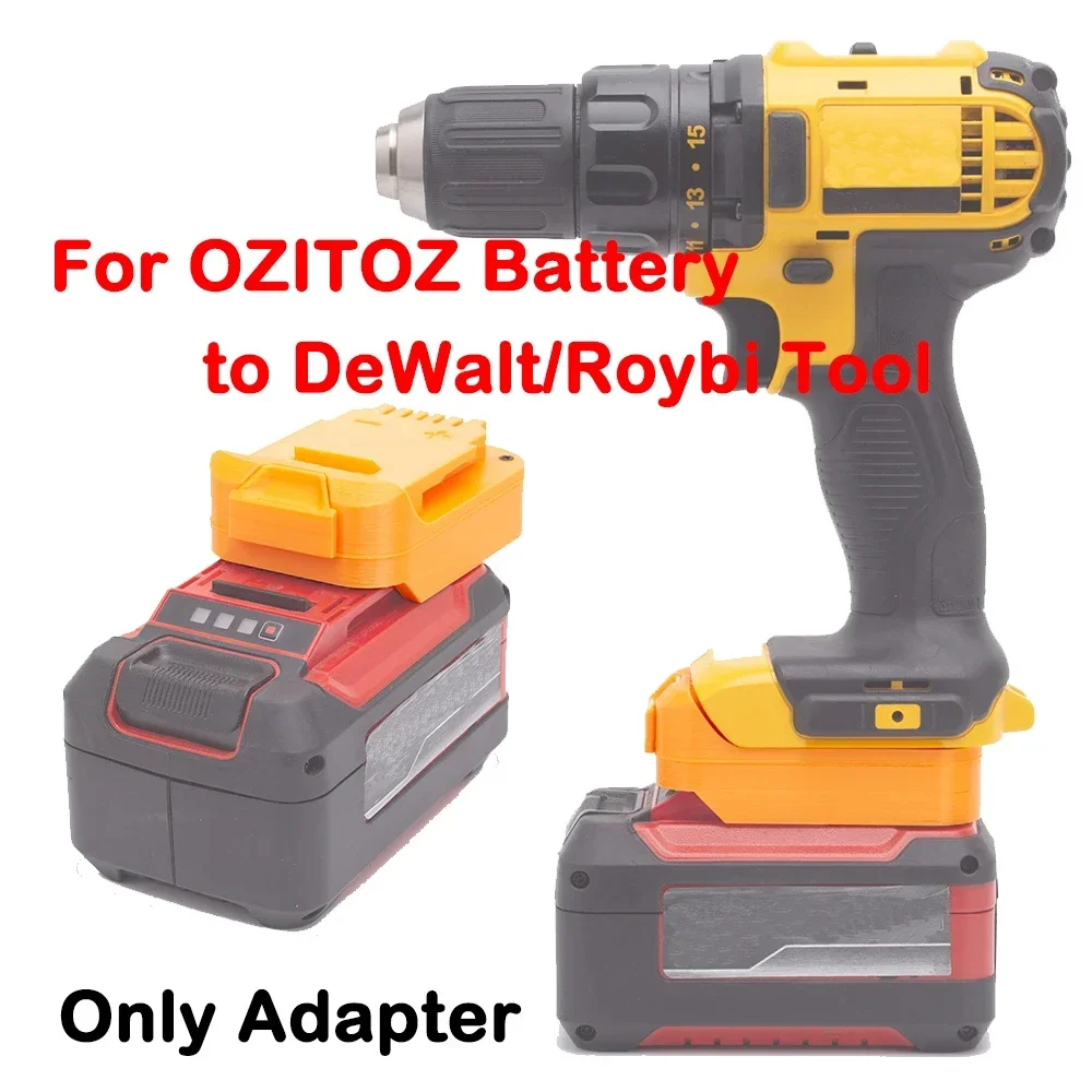 

Battery Converter Adapter for X-Change for OZITOZ 18V to DeWalt /RYOBI 18~20V Lithium-ion Battery Cordless Tool(Only Adaptor)
