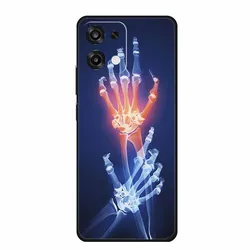 Slim Black Silicone Soft Phone Case with Colorful Design - Durable Back Cover for Oppo A6 Pro 4G (Picture 1)